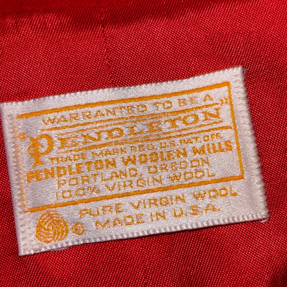 Pendleton Red Blazer Jacket 100% Virgin Wool Sz 1… - image 6